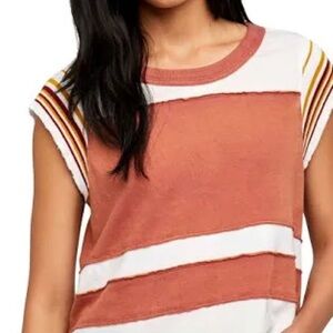 We The Free Hint of Stripe Retro Tee